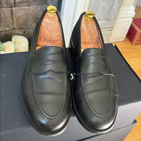 Classic Black Leather Men\'s Penny Loafers main image 6